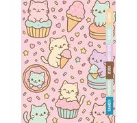 Cahier de Texte 2025 2026 Kawaii Chat : Pour filles et garçons - CP, CE1, CE2, CM1, CM2 - Pratique pour toutes les matières - Motif chat kawaii