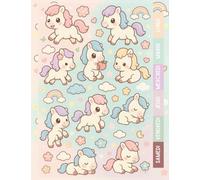 Cahier de Texte 2025 2026 Kawaii Cheval : Pour filles et garçons - CP, CE1, CE2, CM1, CM2 - Pratique pour toutes les matières - Motif Kawaii Chevaux