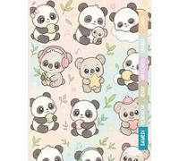 Cahier de Texte 2025 2026 Kawaii Koala & Panda : Pour filles et garçons - CP, CE1, CE2, CM1, CM2 - Pratique pour toutes les matières - Motif kawaii koala & panda