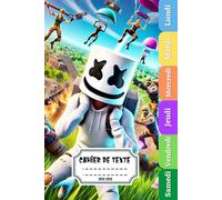 CAHIER DE TEXTE 2025-2026: Pour enfant en Primaire - Intérieur en Couleurs - Parfait Pour Fille et Garçon Reste Organisé et Motivé Toute L'année ! Thème GAMER