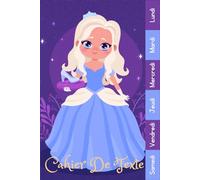 Cahier De Texte: 2025 2026 Princesse Pour Filles En CP, CE1, CE2, CM1, CM2, Collège Et Lycée Pratique Pour Toutes Les Matières