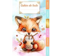 CAHIER DE TEXTE 2025-2026: RENARD KAWAII |CP, CE1, CE2, CE2, CM1, CM2 | Intérieur en Couleurs - Pour bien organiser et planifier votre année scolaire