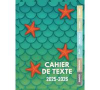 Cahier de Texte 2025 2026 Sirène : Pour CP, CE1, CE2, CM1, CM2 - Un outil complet et pratique pour filles et garçons dans toutes les matières .