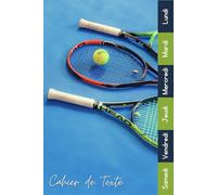 Cahier De Texte: 2025 2026 Tennis Pour Étudiants CP, CE1, CE2, CM1, CM2, Collège Et Lycée Pour Une Année Scolaire Réussie