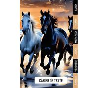 CAHIER DE TEXTE 2026-2027: CHEVAL - CE1, CE2, CM1, CM2 | À Toute Allure avec les Chevaux