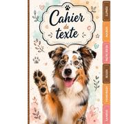 Cahier de texte 2026 -2027: Chien - CP, CE1, CE2, CM1, CM2, Collège | Intérieur en Couleurs | Français