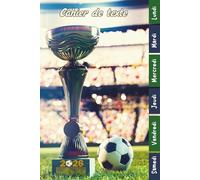 Cahier de Texte 2026 2027 Football: Carnet de Devoirs et Leçons Primaire CP, CE1, CE2, CM1, CM2 | Cahier Pratique et Facile à Utiliser pour Garçons et Filles avec Repères Colorés