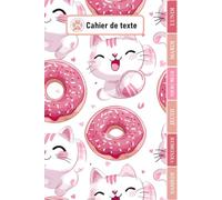 CAHIER DE TEXTE 2026-2027: Kawaii Chat pour enfant en Primaire - Intérieur en Couleurs - Pour bien organiser et planifier votre année scolaire