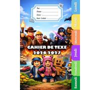 Cahier De Texte 2026 2027: Pour enfant en Primaire - Intérieur en Couleurs - Parfait Pour Fille et Garçon | Rentrée scolaire.