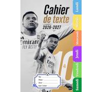Cahier De Texte 2026 2027: Pour enfant en Primaire - Intérieur en Couleurs - Parfait Pour Fille et Garçon | Rentrée scolaire.