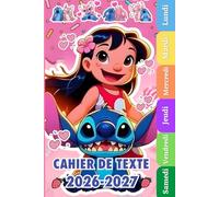 Cahier De Texte 2026 2027: Pour enfant en Primaire - Intérieur en Couleurs - Parfait Pour Fille et Garçon | Rentrée scolaire.
