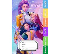 Cahier De Texte 2026 2027: Pour enfant en Primaire - Intérieur en Couleurs - Parfait Pour Fille et Garçon | Rentrée scolaire.