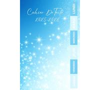 CAHIER DE TEXTE FILLE 2025-2026: Girly- étoiles bleu | cm1 cm2 ce1 ce2 cp - Pour bien organiser et planifier votre année scolaire |Format a5