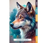 CAHIER DE TEXTE LOUP 2026-2027: Intérieur en couleurs pour garçon ou fille