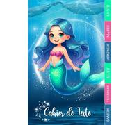 CAHIER DE TEXTE: Sirène pour fille | CE1, CE2, CM1, CM2, , Collège | Pour bien organiser et planifier votre année scolaire