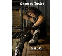 Cahier de Textes 2025-2026 - 2 Jours par Pages - Thème Punk - 145 Pages
