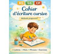 Cahier d'écriture cursive