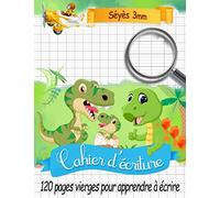 Cahier d'écriture seyes 3mm (Grands Carreaux): Cahier d'écriture vide grand format avec 120 pages vierges pour apprendre à écrire les lettres et les ... d'écriture pour enfants en maternelle et CP)