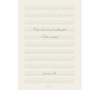 Cahier d'exercices de calligraphie - Édition simple, format A4
