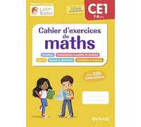 Cahier d'exercices de maths CE1: Une collection conçue par Lutin Bazar