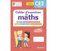 Cahier d'exercices de maths CE2: Une collection conçue par Lutin Bazar