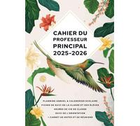 Cahier du professeur principal 2025/2026: Carnet A4 pour le suivi de la classe et des élèves