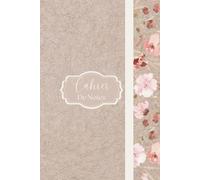 Cahier fleurs A5, cahier, carnet note, petit cahier, carnet à carreau, motif floral, Notebook.