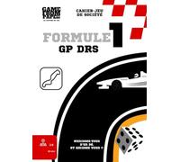CAHIER-JEU DE SOCIETE. GAME FROM PAPER. FORMULE 1 - GP DRS: LE CAHIER-JEU QUI TRANSFORME VOTRE TABLE EN GRILLE DE DÉPART