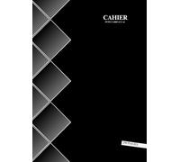 Cahier Petit Carreaux A4 200 Pages: Noir - Grand Format - 21 x 29.7 Cm - Sans Spirale - Couverture Souple - 100 Feuilles Sans Marge - Idéal pour L'écriture, Le Dessin,...