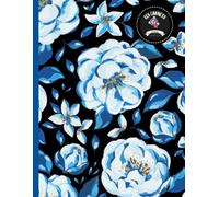 Cahier "Québec en fête" (fleurs bleues): 140 pages (Les Carnets Noirs)
