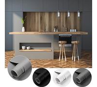 Cahomo 2 rollos de lámina autoadhesiva de PVC, 61 x 550 cm, color gris mate, engrosado, para armarios de cocina, muebles, resistente al agua, lámina decorativa para muebles, paredes, papel pintado