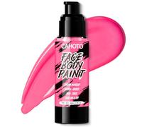 CAHOTO Pink Water-Based Face and Body Paint Cream Makeup | Pintura de Halloween para unicornio, pantera, muñeca, azúcar, esqueleto, calavera, payaso, fiestas, escenario, teatro, SFX