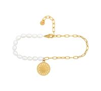 cai cadena de pie 925 plata cadena de pie mujer cuentas moneda chapado en oro...
