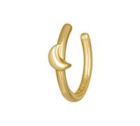 cai love Single Ear Cuff 925 Sterling Silver chapado en oro Moon Luna Mujer N...