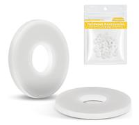 Caianwin Arandelas grandes M4 de plástico, 25 unidades, blanco DIN 9021 de nailon, arandelas espaciadoras de plástico, arandelas planas para tornillos M4, varillas roscadas, tuercas