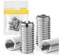 Caianwin Inserto de Rosca M10 a M8, 10 Unidades, Acero Inoxidable, Tuercas Rápidas para Reparación de Roscas
