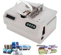 Caibendss Flejadora automática de Billetes por inducción, encuadernadora Inteligente de Billetes, encuadernadora de Documentos y Recibos con Pantalla LCD, Velocidad de encuadernación de 2 Segundos.