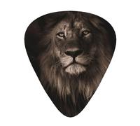 Caída del león en 3D,12 púas de guitarra, 3 grosores diferentes para guitarra acústica, bajo y ukelele