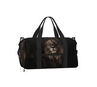 Caída del león en 3D,Bolso Deportivo Bandolera de Mano, Bolsa de Deporte, Bolsa de Viaje de Gran Capacidad para Mujeres y Hombres.