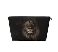 Caída del león Modelo 3D, Bolsa de artículos de tocador Bolsa de Maquillaje Bolsa de cosméticos Bolsa de artículos de tocador de Viaje portátil
