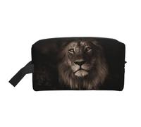 Caída del león Modelo 3D, Bolsa de Maquillaje Bolsa de cosméticos Bolsa de artículos de tocador de Viaje portátil Organizador de Bolsa de Maquillaje