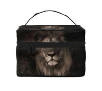 Caída del león Modelo 3D, Bolsa de Maquillaje Bolsa de cosméticos Bolsa de artículos de tocador de Viaje portátil Estuche para lápices Bolsa de artículos de tocador