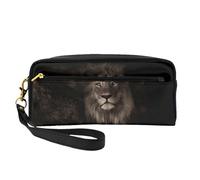 Caída del león Modelo 3D, Bolsa de Maquillaje Bolsa de cosméticos Bolsa de Aseo de Viaje portátil Estuche de Cuero para Mujeres y niñas