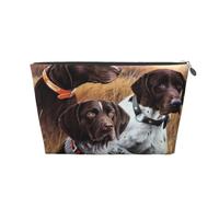 Caída del Perro Braco alemán de Pelo Corto, Bolsa de artículos de tocador Bolsa de Maquillaje Bolsa de cosméticos Bolsa de artículos de tocador de Viaje portátil