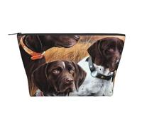 Caída del Perro Braco alemán de Pelo Corto, Bolsa de artículos de tocador Bolsa de Maquillaje Bolsa de cosméticos Bolsa de artículos de tocador de Viaje portátil