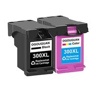 Caidi 300XL - Cartuchos de tinta de repuesto para HP 300 XL de gran capacidad, para PhotoSmart C4600 C4680 Deskjet D2560 D5560 Envy 100 110 114 2-Pack