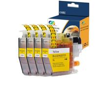 Caidi - Cartucho de tinta compatible con LC3219 LC3217 LC3219XL LC-3219XL LC3219XLM LC3217M (4-Pack Amarillo) para Brother MFC-J5330DW MFC-J6530DW MFC-J6930DW MFC-J5335DW