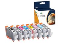Caidi - Cartuchos de Tinta Impresora Canon CLI-65 CLI65 Pigmento (8-Pack BK C M Y PC PM GY LGY) para Canon PIXMA PRO-200
