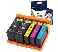 Caidi - Juego de 5 Cartuchos de Tinta compatibles para Lexmark S815 S605 S505 205 S305 S402 705 S602 S405 202 (5 Unidades)