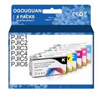 Caidi PP-100 PP-50 - Cartuchos de tinta compatibles con PJIC1-PJIC6 para Epson PP-100N PP-50 PP-50BD PP-100N11 PP-50II PP-100II PP100III (6 colores LC/LM/C/Y/M/BK)